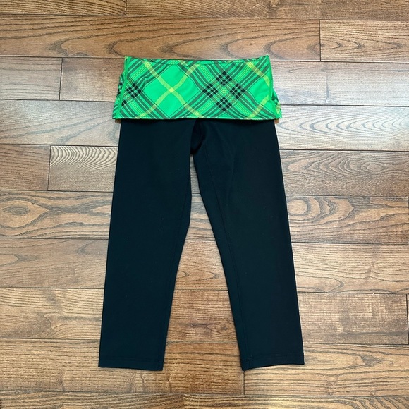 Y2K Original Lululemon Fold Over Waist Cropped Legging - Picture 3 of 6